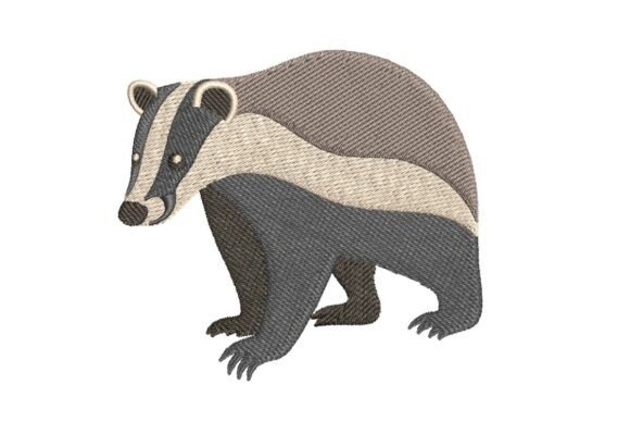 Badger: A Woodland Embroidery Design That Feels Wild—but Works Tame