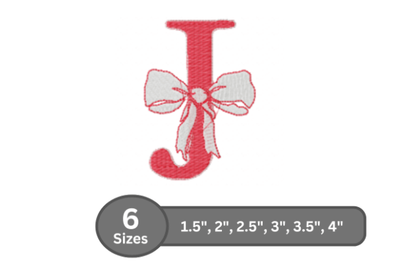 Cherry Knot Alphabet - J