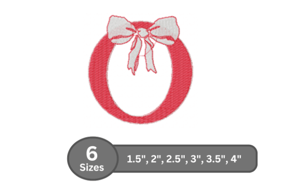 Cherry Knot Alphabet - O