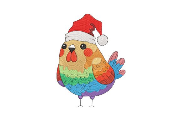 Colorful Chicken Christmas