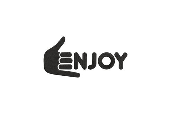 Enjoy: A Warm, Handmade-Inspired Embroidery Design for Meaningful Gifts