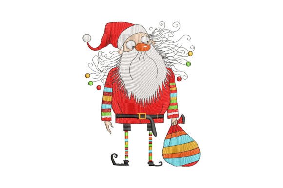Funny Quirky Santa Christmas