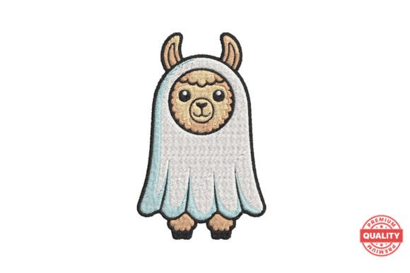 Ghost Alpaca Halloween