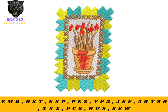 Plant Pot – Digital Embroidery Design